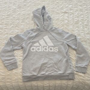 Adidas Light Gray Pullover Hoodie